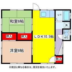 豊野荘Bの物件間取画像